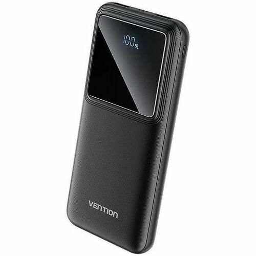 Vention FHK Power Bank - Black - For Electric Toothbrush, Desk Lamp, USB Fan, Wireless Earphone, Smartwatch, iPhone - 1 x 