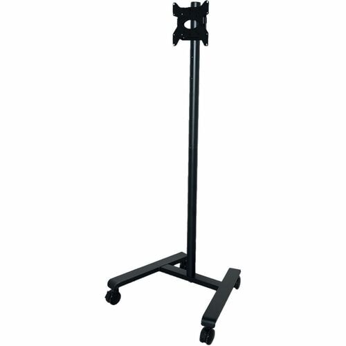 B-Tech Momentum BT7504 Display Cart - 25 kg Capacity - 4 Casters - 779 mm Width x 624 mm Depth x 1634 mm Height - Black - 