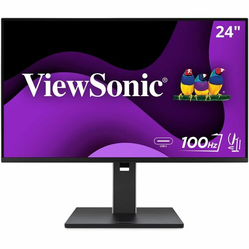 ViewSonic VG2452 24 Inch IPS 1080p Ergonomic Monitor with Tilt, Swivel, Pivot, Height Adjust, 100Hz, 5-Port USB Hub, HDMI,