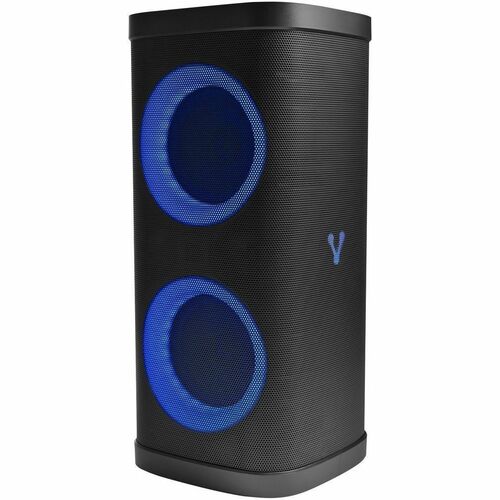 VORAGO KSP-580 SPEAKER 2x6.5" + 2x2.5" TWEEETER 40W RMS 3600mAh CIRCLE LED TWS MICROPHONE USB / TF / AUX / BT