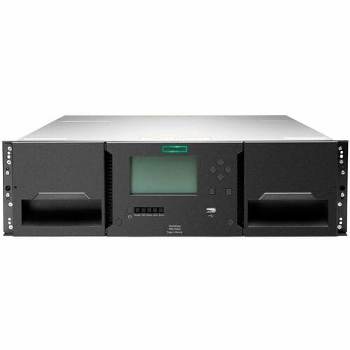 HPE StoreEver Tape Library40 x Cartridge Slot - LTO-9 - 3U - Rack-mountable - 900 TB (Compressed) - SAS - Encryption