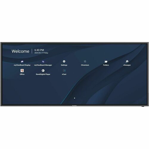 ViewSonic CDE105UW 2667 mm Digital Signage Display - 24 Hours/7 Days Operation - Energy Star - In-plane Switching (IPS) Te