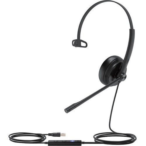 UH34 Lite Mono Teams USB-A Wired Headset with Noise-Cancelling Microphone Foamy Ear Cushions