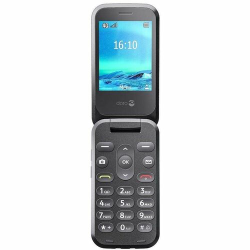 Doro 2800 17 MB Feature Phone - 7,1 cm (2,8 Zoll) QVGA 320 x 240 - 4G - Schwarz - Flip - 1 SIM Support - kein SIM-Lock - R