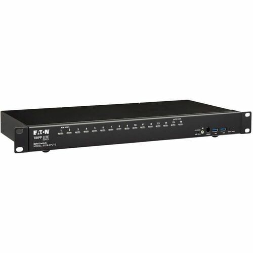 Tripp Lite series B024-DPU16 KVM Switchbox - TAA Compliant - 16 Computer(s) - 4K - 4096 x 2160 - 50 Hz, 60 Hz - 18 x USB -