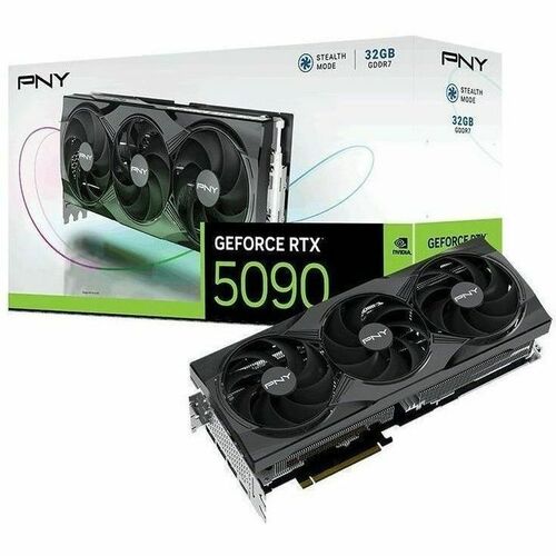 PNY NVIDIA GeForce RTX 5090 Graphic Card - 32 GB GDDR7 - Full-height - 7680 x 4320 - 2.02 GHz Core - 2.41 GHz Boost Clock 