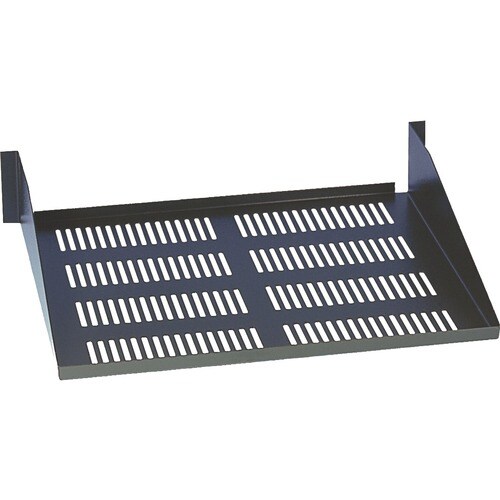 Tripp Lite series SRSHELF2PTM 2U Rack-mountable Rack Shelf - 482.60 mm Rack Width - Black - Cold-rolled Steel (CRS) - 22.6