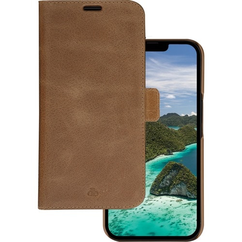 dbramante1928 ApS Lynge Carrying Case (Wallet) Apple iPhone 14 Pro, iPhone 14 Smartphone - Tan - Impact Resistant, RFID Re