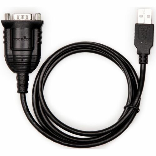 Rocstor USB to Serial Adapter - 3 ft Serial/USB Data Transfer Cable for Barcode Scanner, Scanner, Network Switch, Notebook