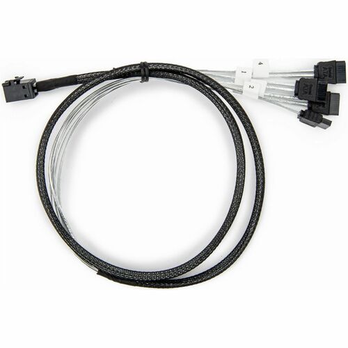Rocstor Internal Mini SAS to SATA Cable - SFF-8643 to 4x SATA - 3.20 ft Mini-SAS HD/SATA Data Transfer Cable for SATA Cont