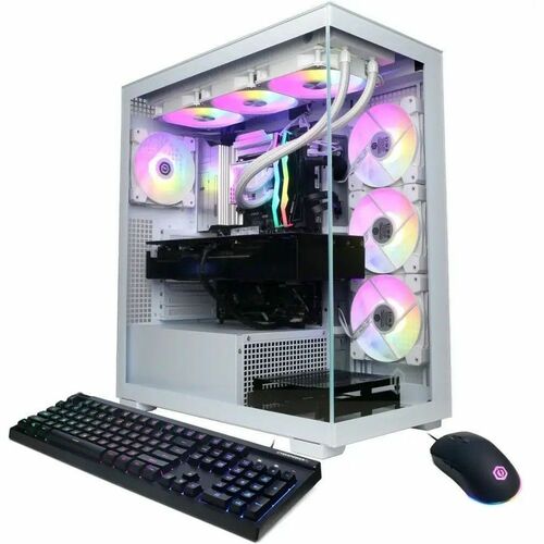 CyberPowerPC Gamer Supreme SLC10780CPGV6 Gaming Desktop Computer - Intel Core Ultra 9 - 64 GB - 4 TB SSD - White - Intel C