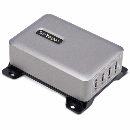 StarTech.com 4-Port Multi-Device USB-C Charger, 240W Total, Single Port 140W EPR, Screw Locking Ports, Ideal for Boardroom