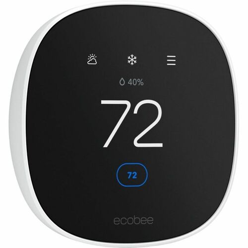 ecobee Smart Thermostat Essential - For Oil, Gas, Heat Pump, Electric - HomeKit, Google Assistant, Alexa Supported
