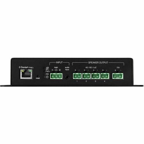 Shure PoE+ Powered Multichannel Amplifier - Microphone, Amplifier - Audio Line In - Network (RJ-45) - Rack Mount, Wall Mou