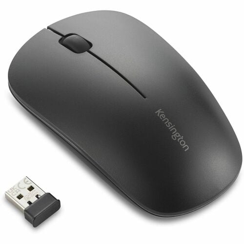 Kensington MY230 EQ Mouse - Bluetooth/Radio Frequency - 3 Button(s) - Black - Wireless - 2.40 GHz - Rechargeable - Symmetr