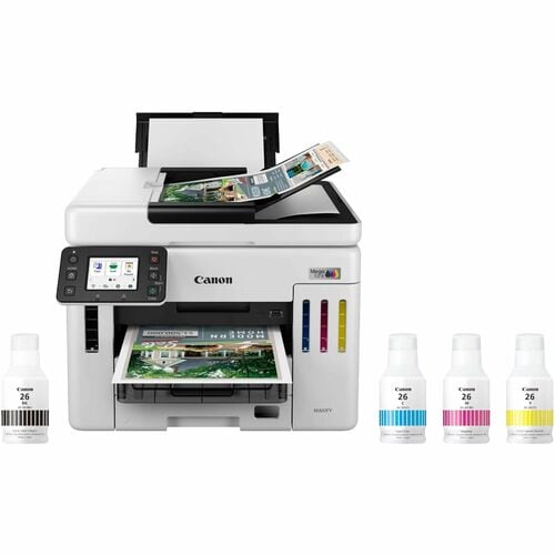 Canon GX7120 Wired & Wireless MegaTank Inkjet Multifunction Printer - Color - Copier/Fax/Printer/Scanner - 1200 x 600 dpi 