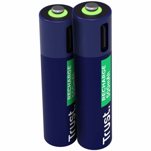 Trust Battery - 2Pack - Battery Rechargeable - AAA - 500 mAh Shelf Life