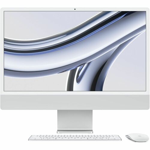 24-inch iMac with Retina 4.5K display: Apple M4 chip with 10#core CPU and 10#core GPU 24GB 512GB SSD - Silver