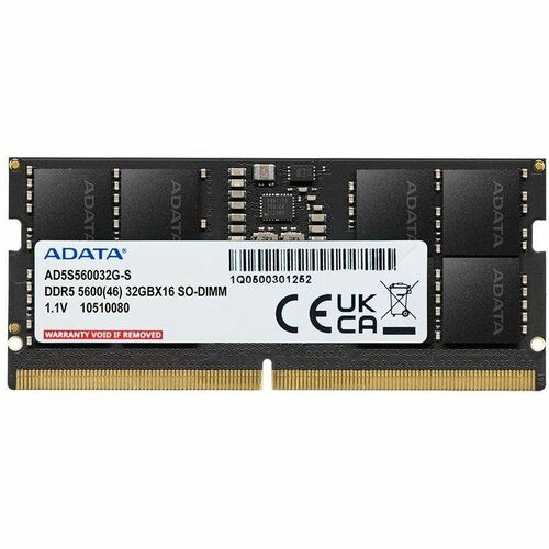 Módulo RAM Adata AD5S560032G-S para Computador, Portátil - 32GB (1 x 32GB) - DDR5-5600/PC5-44800 DDR5 SDRAM - 5600MHz - CL