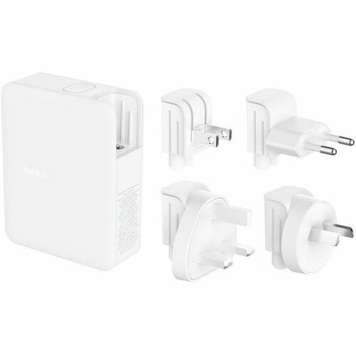 Belkin BoostCharge Pro 140 W AC Adapter - Universal Adapter - 1 USB - 3 USB Type-C - For Notebook, MacBook Pro, iPhone, iP