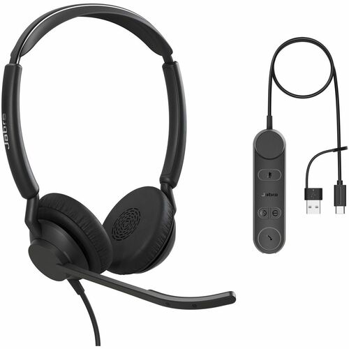 Jabra Engage 50 II Headset - Stereo - USB Type A, USB Type C - Wired - 50 Hz to 20 kHz - Over-the-head, On-ear - Binaural 