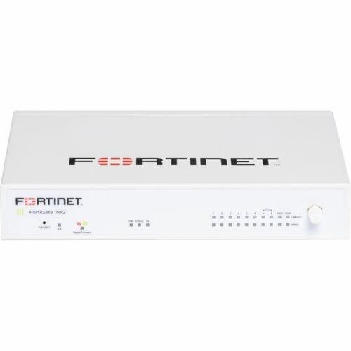 Dispositif de Securité de Réseau/Firewall Fortinet FortiGate FG-70G - Prévention contre les Intrusions - 10 Port - 1000Bas
