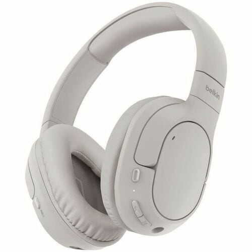 Belkin SoundForm Surround Wired/Wireless On-ear, Over-the-head, Over-the-ear Stereo Headset - Sand - Binaural - Ear-cup - 