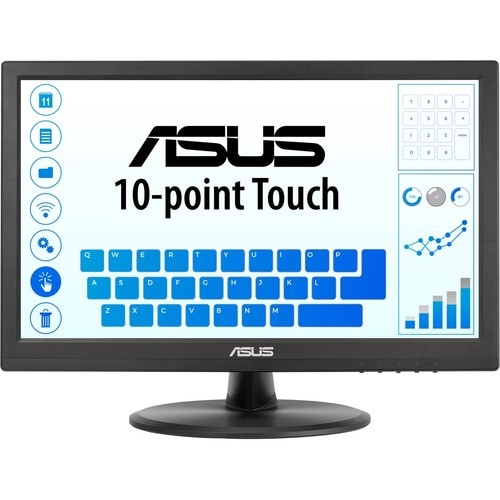 Monitor de pantalla táctil LED Asus VT168HR - 16" Class - 16:9 - 5ms - 39.6cm (15.6") Viewable - Projected Capacitive - 10