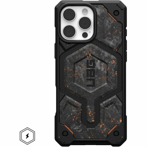 Urban Armor Gear Monarch Pro Rugged Case for Apple iPhone 16 Pro Max Smartphone - Forged Carbon with Copper - Shock Resist