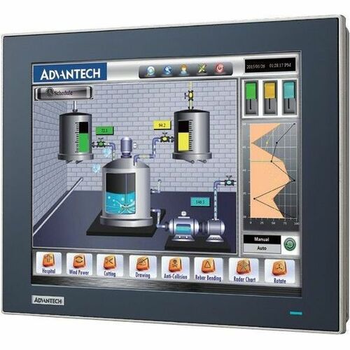 Advantech FPM-715-R9AE 15" Class LED Touchscreen Monitor - 15" Viewable - 5-wire Resistive - 1024 x 768 - XGA - Thin Film 