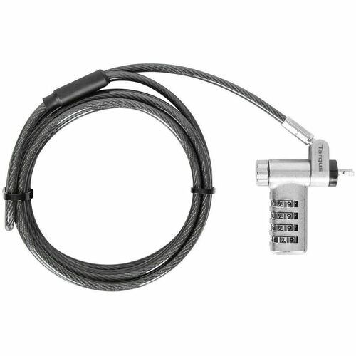 Targus DEFCON ASP96RGLX Cable Lock For Monitor, Docking Station, Notebook - 198.12 cm (78") Cable - Resettable - 4-digit -