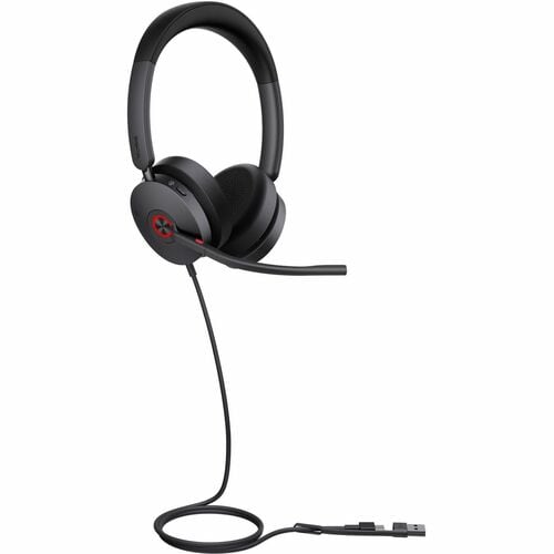 UH48 Dual Teams USB-C/A ANC USB Wired Headset. Four Noise-Canceling� Microphones, Hybrid� ANC, Dual� Busylights, �Leather�