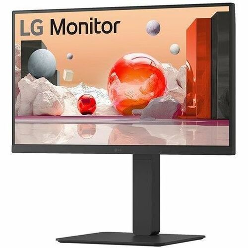 LG 24BA850-B 24" Class Webcam Full HD LCD Monitor - 16:9 - Textured Black - 23.8" Viewable - In-plane Switching (IPS) Tech