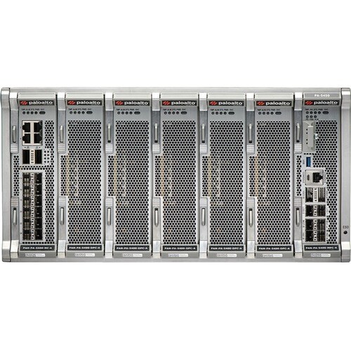 PA-5450 Base AC Hardware Bundle. Includes Chassis 2xAC power supplies 4xFans Base Card Management Processing Card and Netw