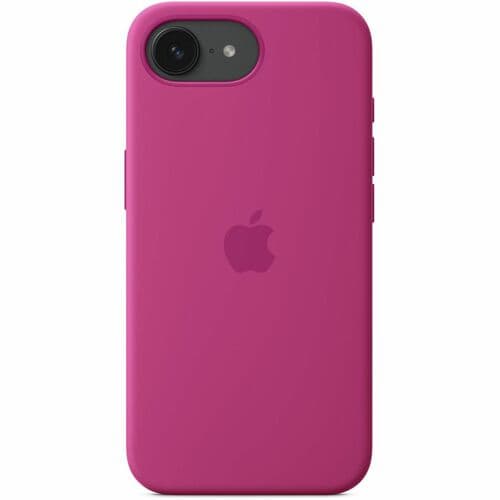 Apple iPhone 16e Silicone Case - Fuchsia - For Apple iPhone 16e Smartphone - Fuchsia - Silky, Soft-touch - Scratch Resista