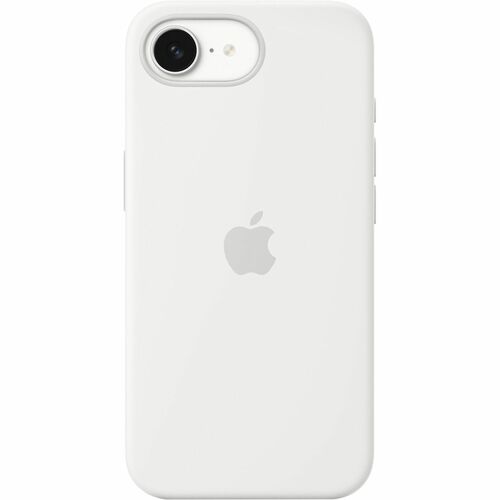 Apple Hülle für Apple iPhone 16e Smartphone - Weiß - Seidig, Softtouch - Kratzfest, Sturzsicher - Silikon, MicroFiber