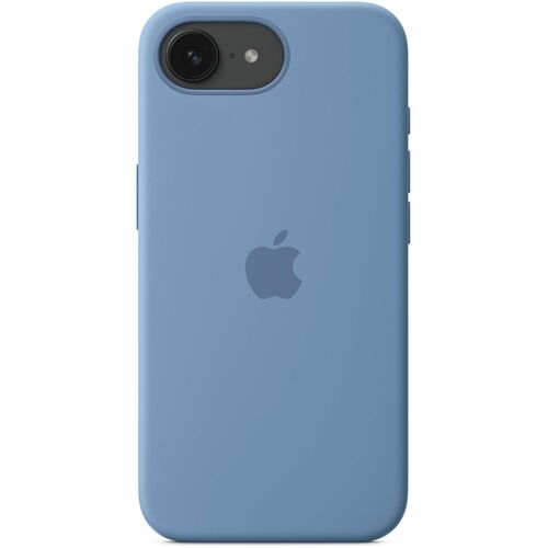 Apple Hülle für Apple iPhone 16e Smartphone - Blau - Seidig, Softtouch - Kratzfest, Sturzsicher - Silikon, MicroFiber