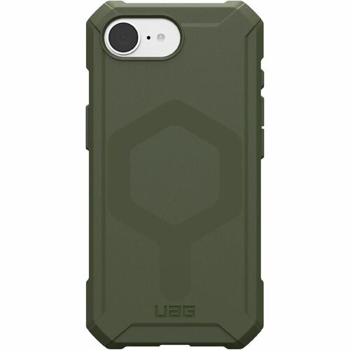 Urban Armor Gear Essential Armor Rugged Case for Apple iPhone 16e Smartphone - Hex Pattern - Olive Drab - Drop Resistant, 