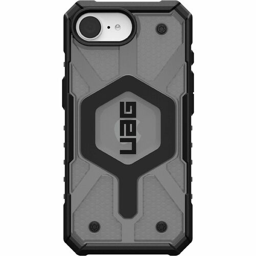 Urban Armor Gear Pathfinder Clear Case for Apple iPhone 16e Smartphone - Hex Pattern - Ash - Impact Resistant, Shock Absor