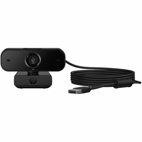 HP 435 网络摄像头 - 2 百万象素 - USB 2.0 Type A - 1920 x 1080 视频 - 自动对焦 - 85° 角度 - 三脚架 - 麦克风 - Windows 10, Windows 11, ChromeOS - 降