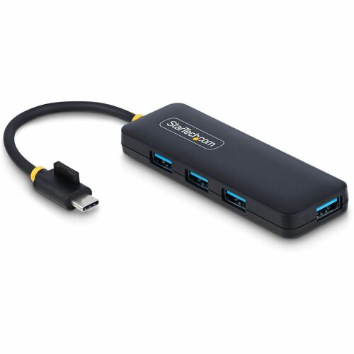 StarTech.com USB-Hub - USB-Typ C - 640 MB/s - Notebook, Desktop, Maus, Tastatur, Flash-Laufwerk - Tragbar - Schwarz - UASP