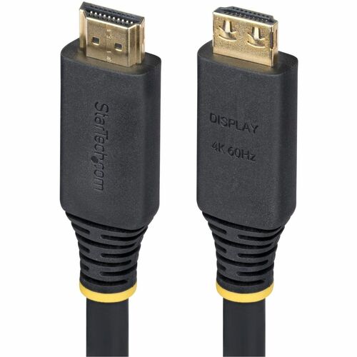 StarTech 35ft (10.6m) Active High Speed HDMI Cable with Gripping Connectors, 4K 60Hz/1440p 144Hz 18Gbps, UHD HDMI Cord, TP