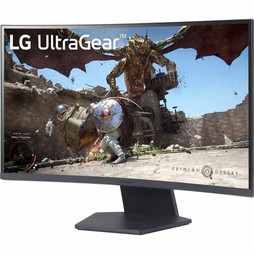 Monitor LED para juegos LG UltraGear 27GS60QC-B 27" (68.6cm) Class WQHD Pantalla curva - 16:9 - Negro - 27" (68.6cm) Viewa