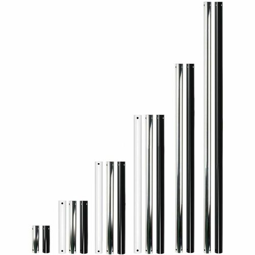 B-Tech System 2 Mounting Pole - White - 140 kg Load Capacity - Steel