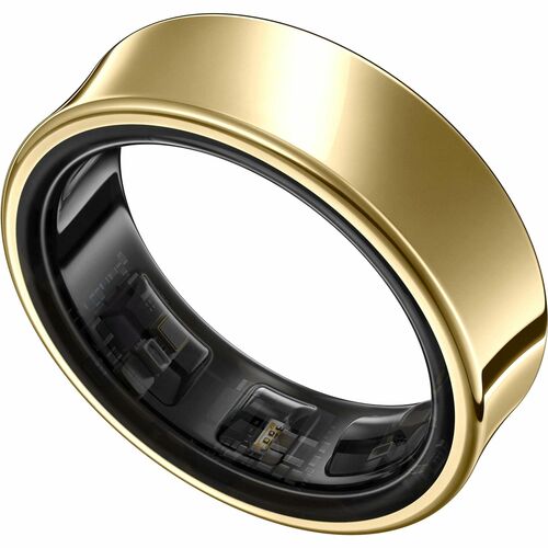 Samsung Galaxy Ring Smart Ring - Finger Wearable - Android - Titanium Gold - Accelerometer, PPG Sensor, Temperature Sensor