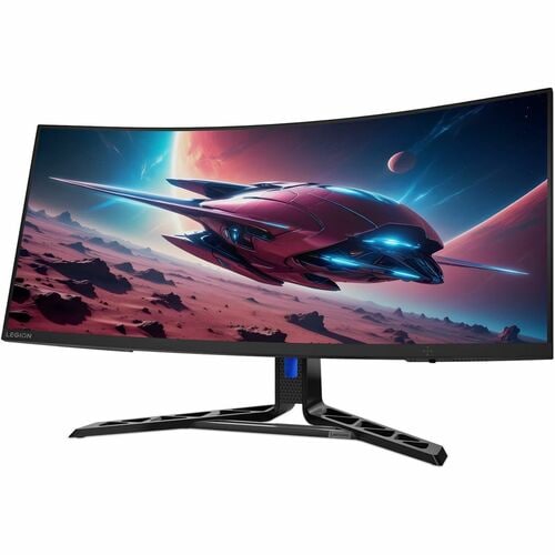 Lenovo Legion R34w-30 34" Class UW-QHD Curved Screen Gaming LED Monitor - 21:9 - Raven Black - 34" Viewable - Vertical Ali