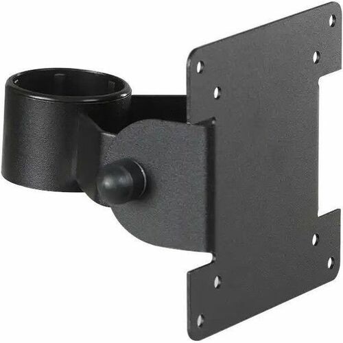 SpacePole Mounting Bracket for POS Display, Display - Black - 75 x 75, 100 x 100 - VESA Mount Compatible - Metal - 1 / Box