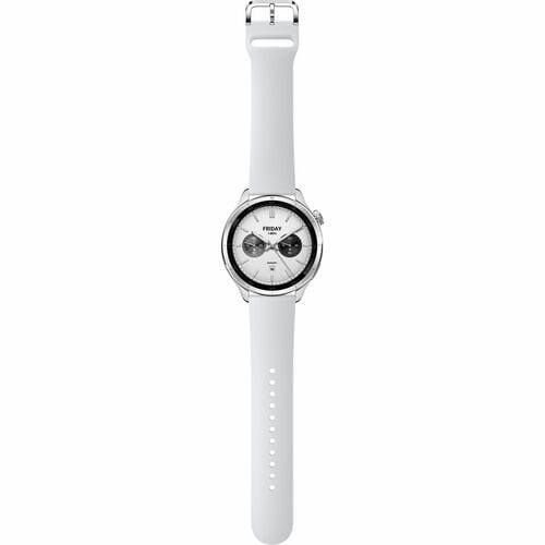 Xiaomi Watch S4 Smart Watch - Silver Body Color - Aluminium Alloy Body Material - Fluoro Rubber Band Material - Heart Rate