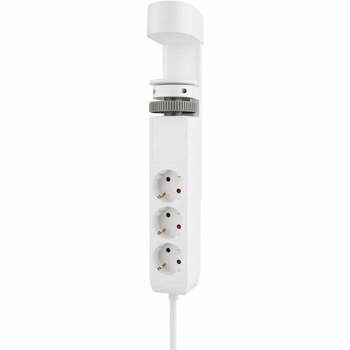 Neomounts DS22-840WH6 Desk socket with clamp and USB-C and USB-A ports - rapid charging. Cable length: 1.4 m, Placement su