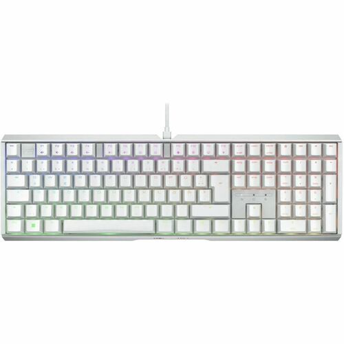 CHERRY XTRFY G80-3890 Gaming Keyboard - Full-size - Cable Connectivity - USB Type A Interface - RGB LED - Pan-Nordic - Whi